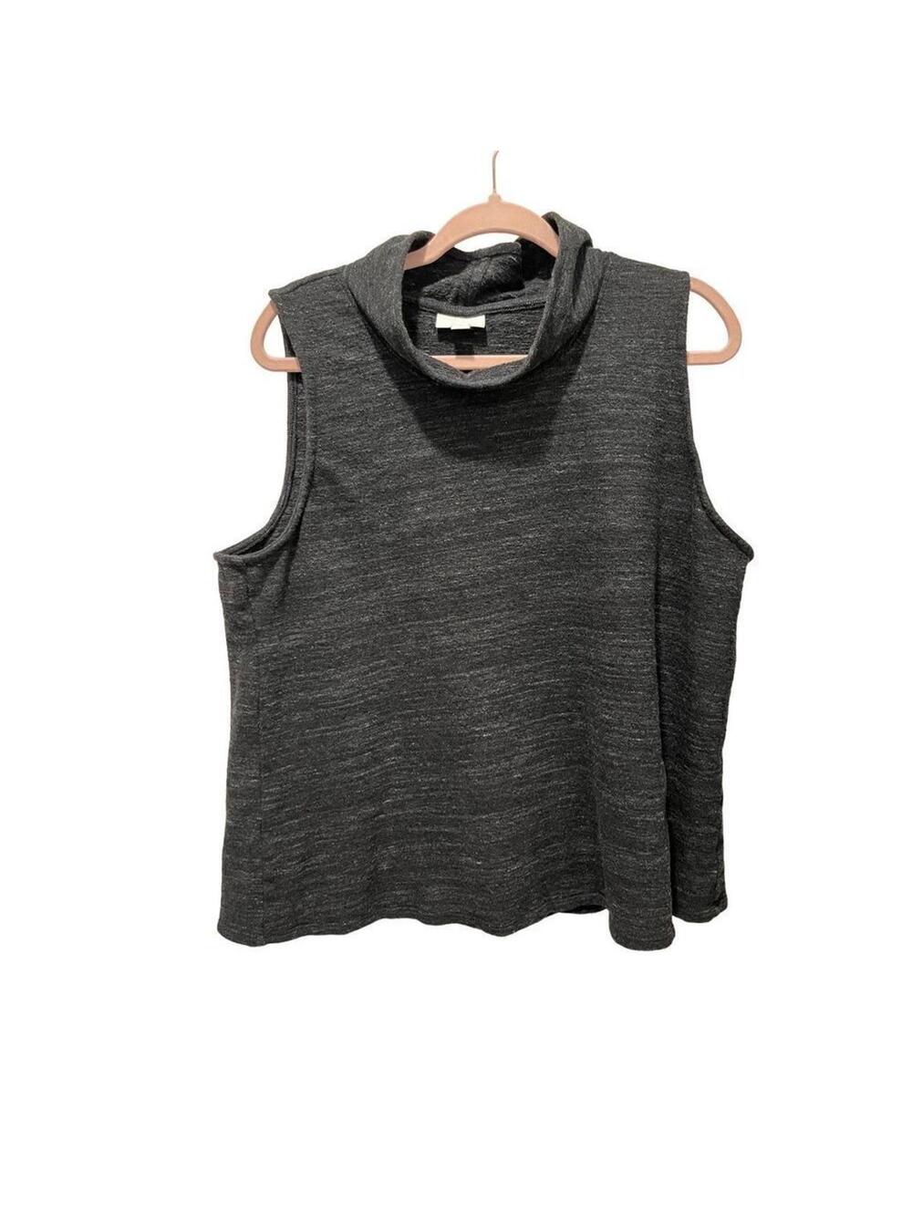 Pure Jill grey sweater tank, women’s size XL